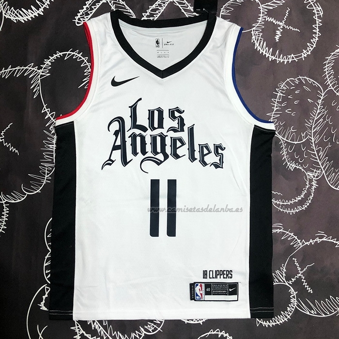 Camiseta Los Angeles Clippers John Wall NO 11 Ciudad 2019-20 Blanco